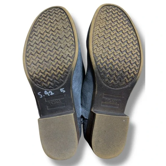 TOMS Suede Ankle Boots Gray Wool Accents Comfort Casual Shoes US 7 - Picture 10 of 12